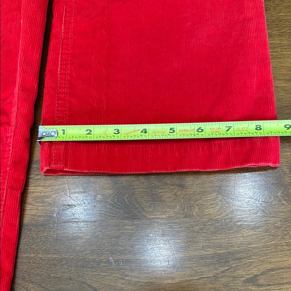 J. Crew Red Corduroy Boot Cut Jeans - Picture 5 of 11